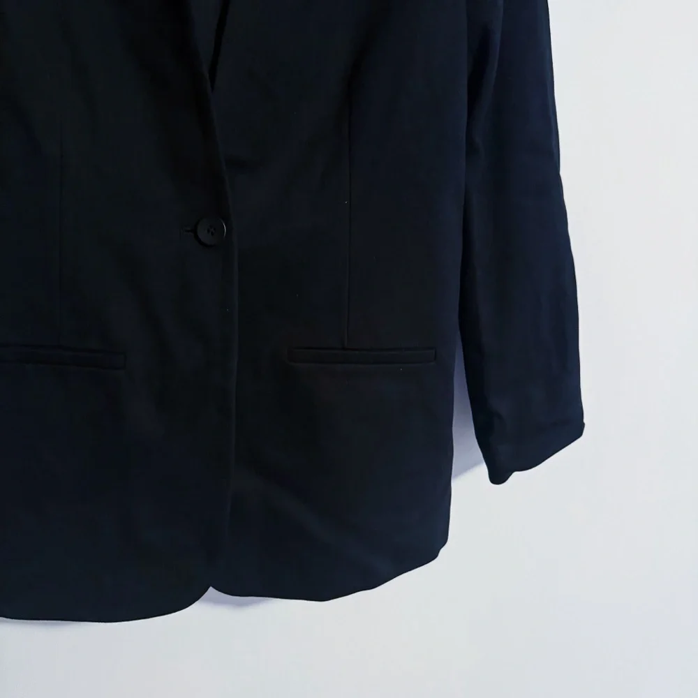 Madewell - Black Collarless Blazer